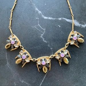 J Crew gold statement necklace. Adjustable clasp